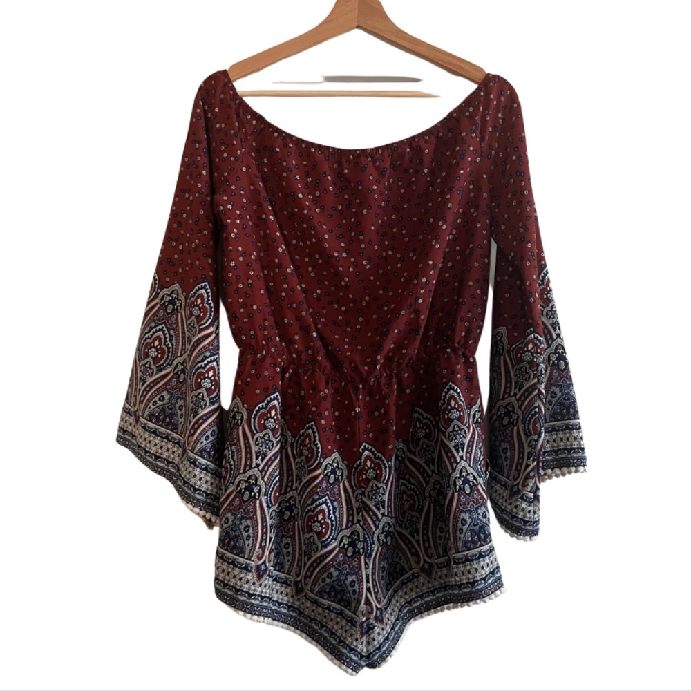 Forever 21 Bell-Sleeve Romper